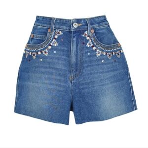 Sz 24 NWT Valentino embroidered shorts